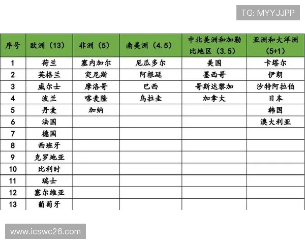 2022年世界杯名额分配方案全面解读各大洲参赛名额变化趋势